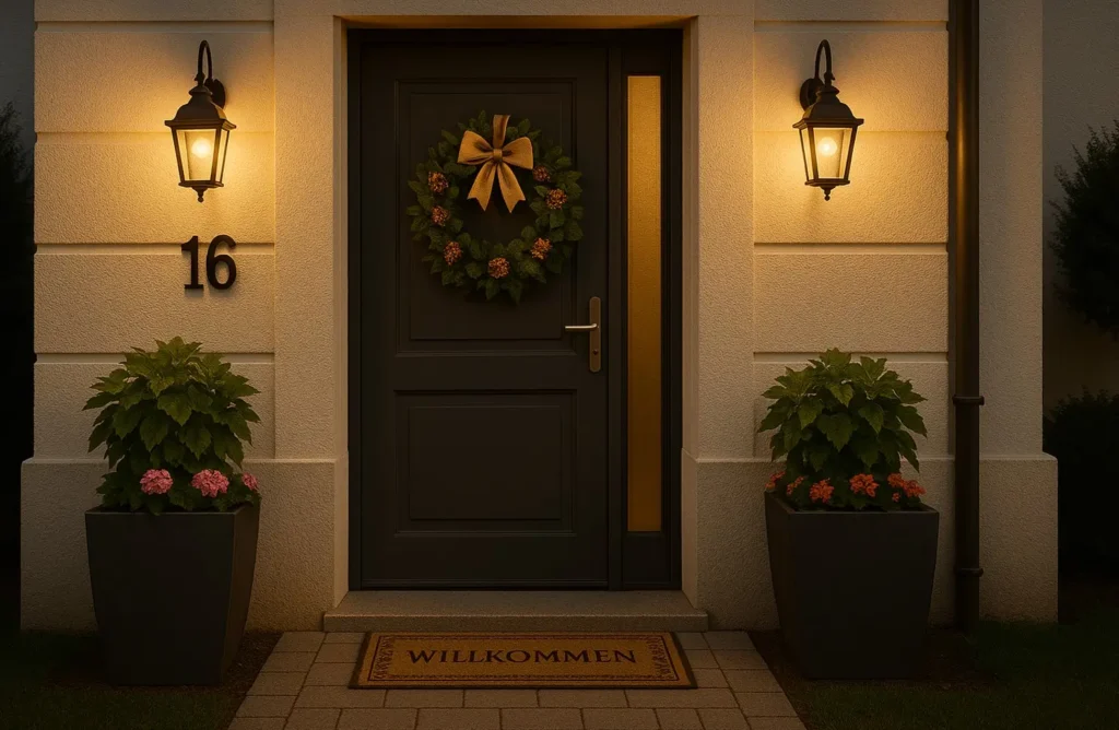 Hauseingang Dekoration