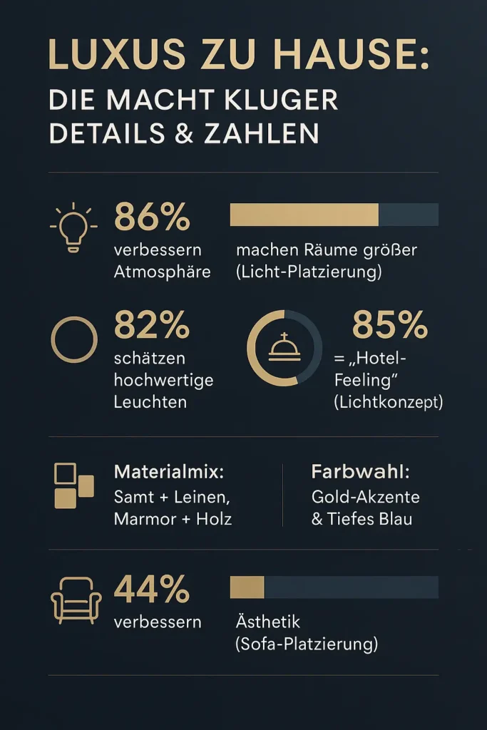 Luxus zu Hause Die Macht kluger Details & Zahlen