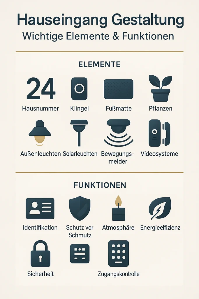 Hauseingang Gestaltung: Wichtige Elemente & Funktionen