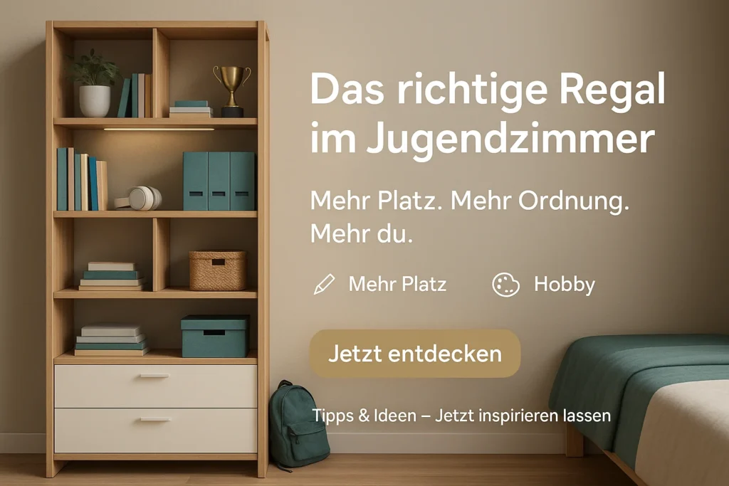 Warum das richtige Regal im Jugendzimmer unverzichtbar ist